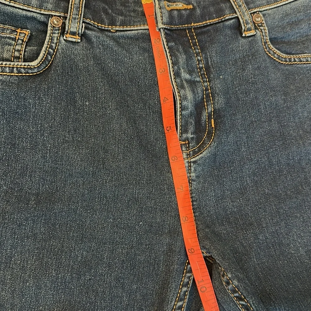 Free People Blue Flare Wide Leg Jeans - Picture 4 of 4